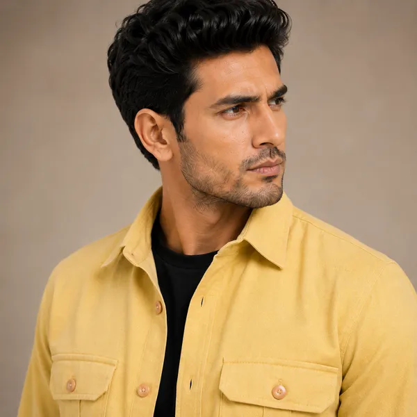 Casual_Mens_Jacket_Yellow