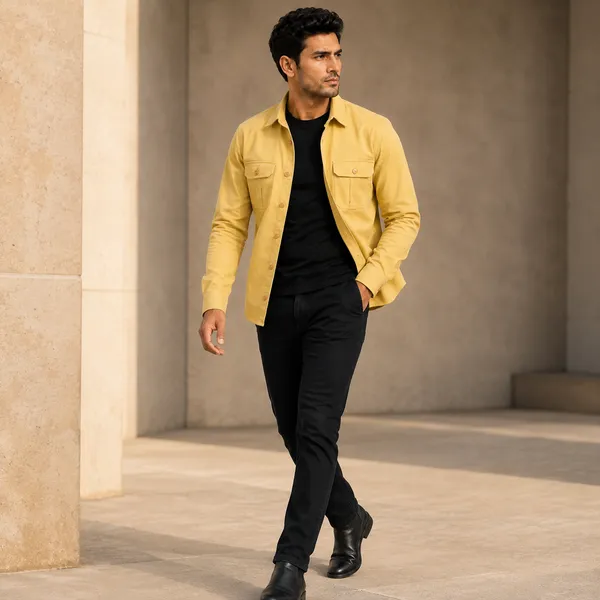 Casual_Mens_Jacket_Yellow