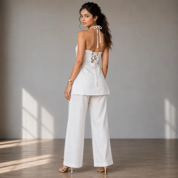Halter_Neck_Straps_Backless_Short_Kurti_White