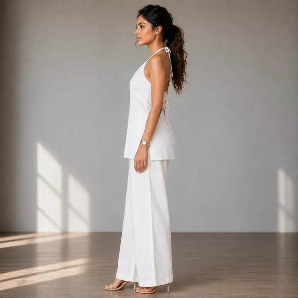 Halter_Neck_Straps_Backless_Short_Kurti_White