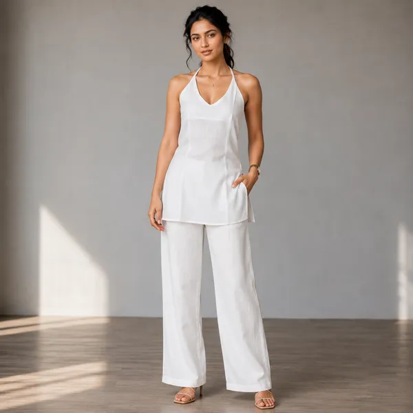 Halter_Neck_Straps_Backless_Short_Kurti_White