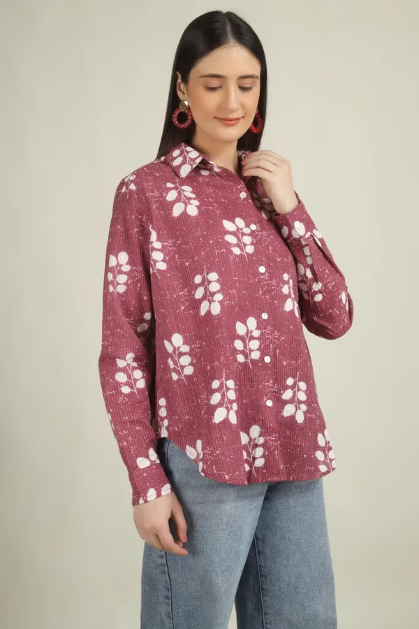 Maroon_Cotton_Regular_Fit_Floral_Print_Shirt_For_Women