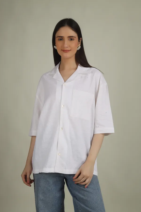 White_Cotton_Oversized_Button_Down_Shirt_For_Women
