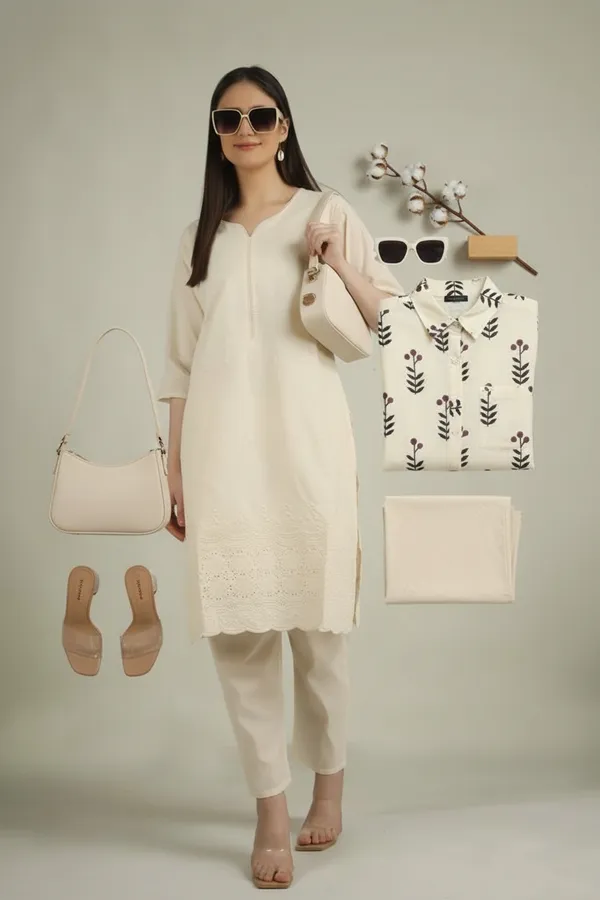 Off_White_Ethnic_Co_Ord_And_Shirt_Set_|_Pack_Of_2