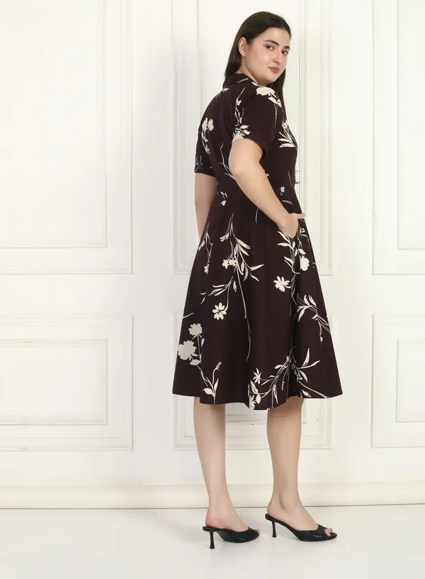 Women_Deep_Brown_Dress