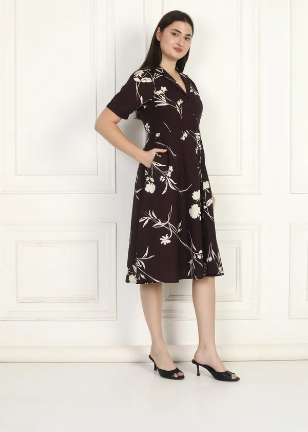 Women_Deep_Brown_Dress