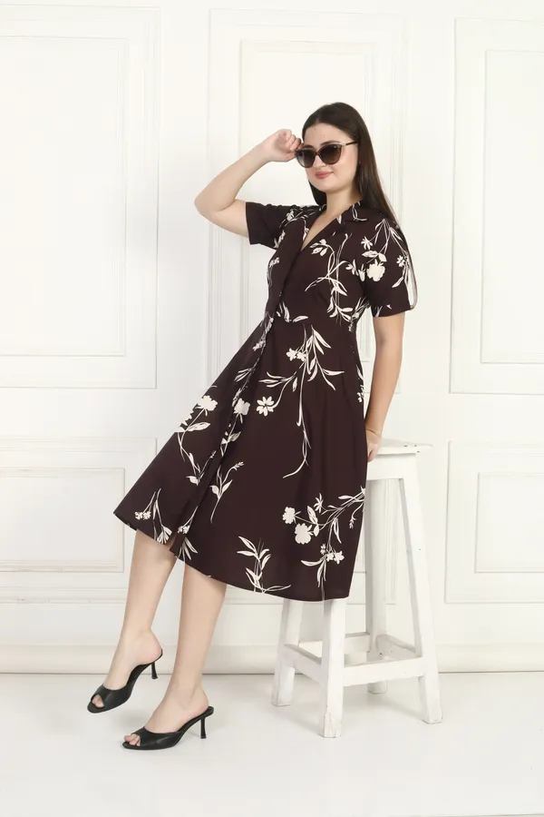Women_Deep_Brown_Dress