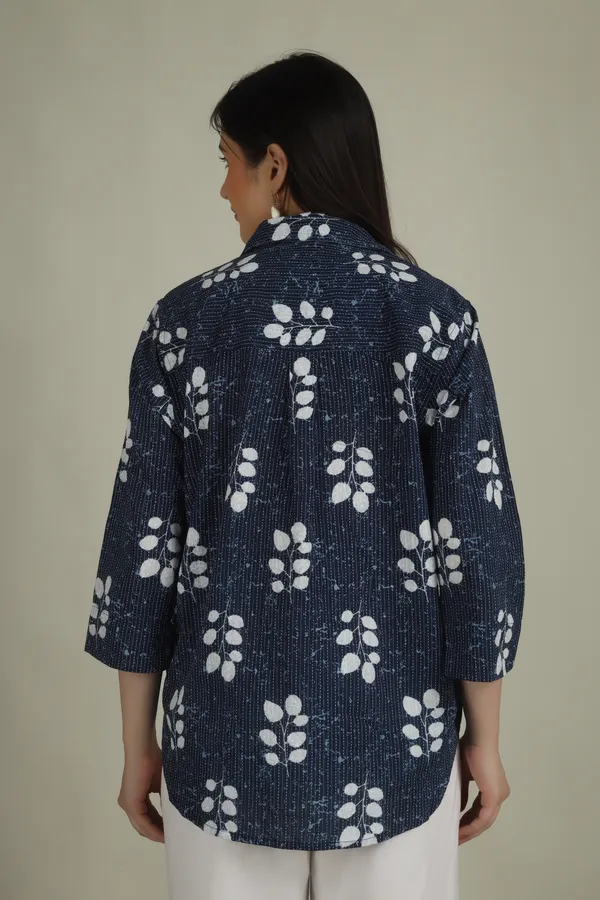 Dark_Blue_Cotton_Relaxed_Fit_Floral_Print_Shirt_For_Women