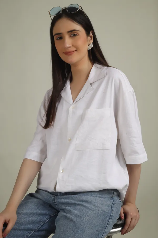 White_Cotton_Oversized_Button_Down_Shirt_For_Women