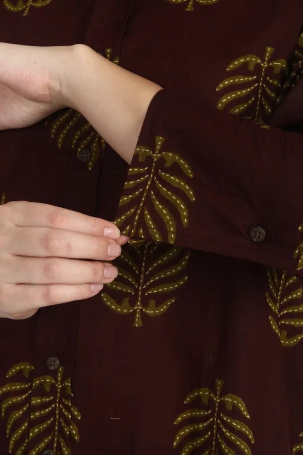 WomenBurgundy_Printed_Co-Ord_Set