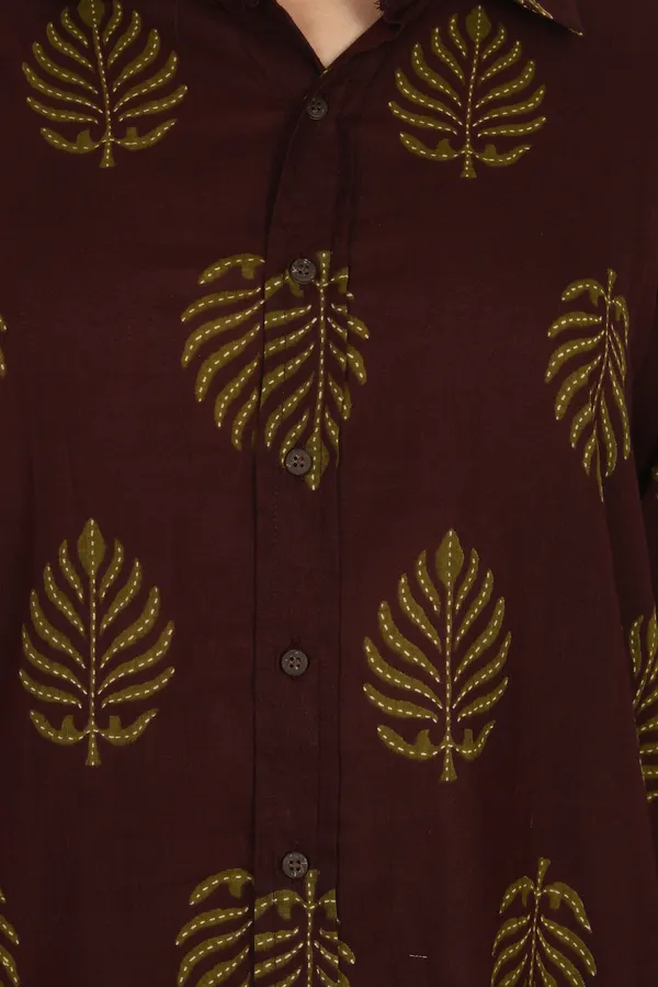 WomenBurgundy_Printed_Co-Ord_Set