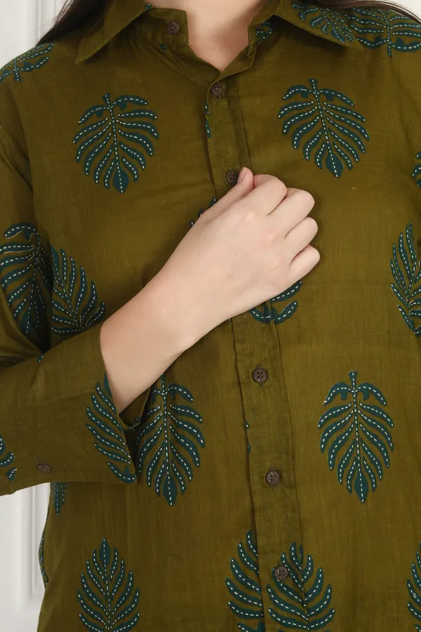 Women_Afghani_Olive_Printed_Co-Ord_Set