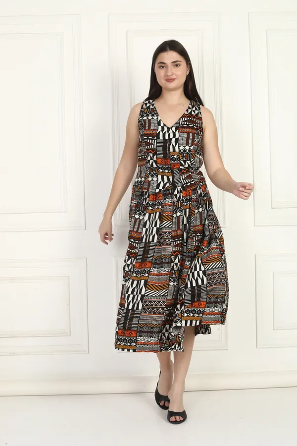 Women_Black_Multi_Skirt_Top