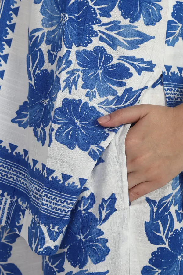 Women_Blue_Floral_Co-Ord_Set