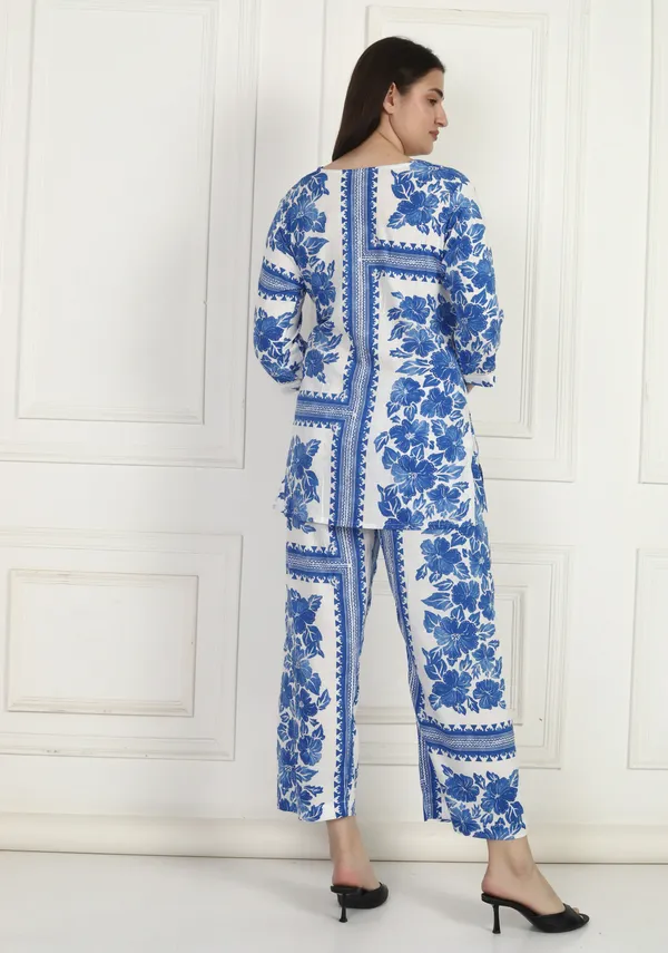 Women_Blue_Floral_Co-Ord_Set
