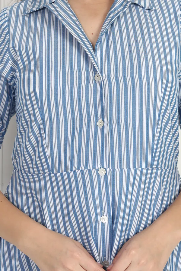 Women_Blue_Stripe_Dress