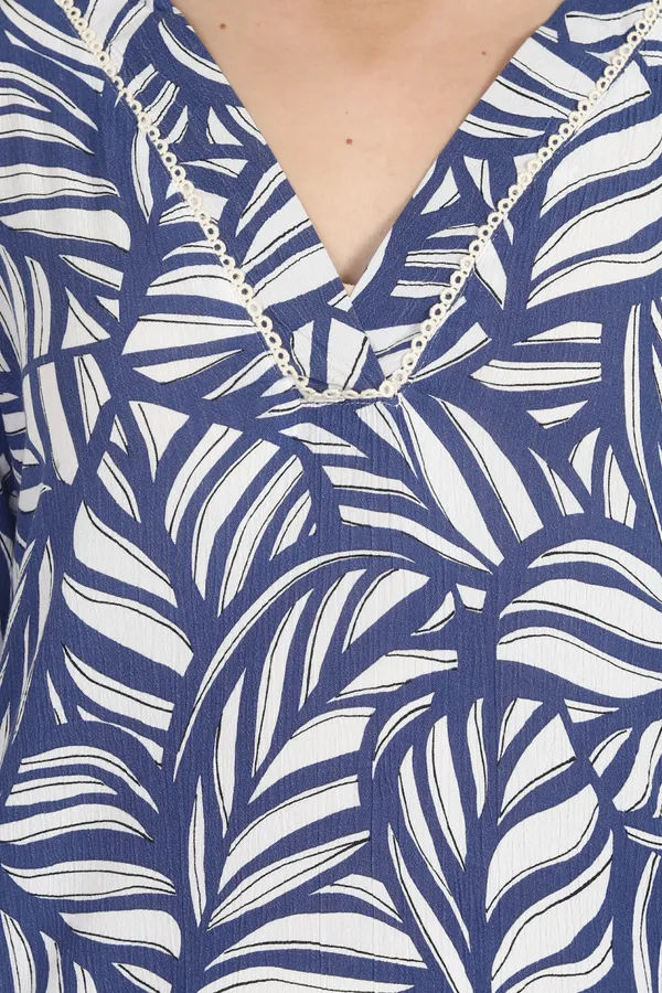 Women_Blue_White_Printed_Co-Ord_Set