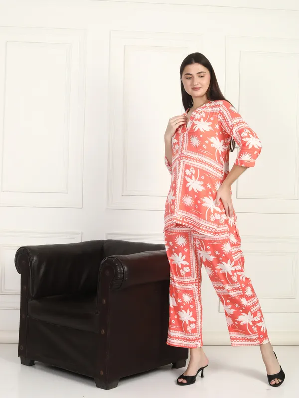 Women_Coral_Peach_Co-Ord_Set
