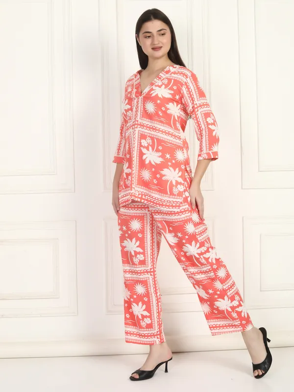 Women_Coral_Peach_Co-Ord_Set