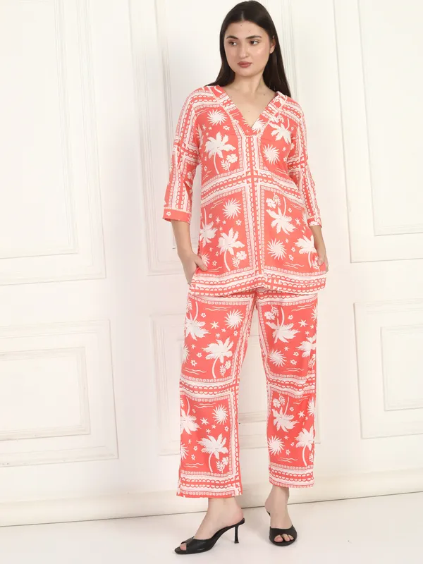 Women_Coral_Peach_Co-Ord_Set