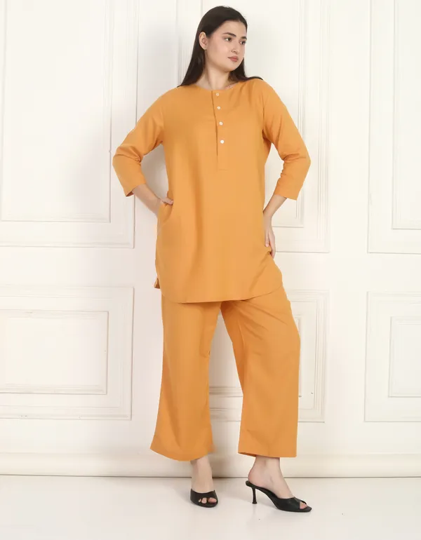 Women_MustardYlw_Co-ord_set