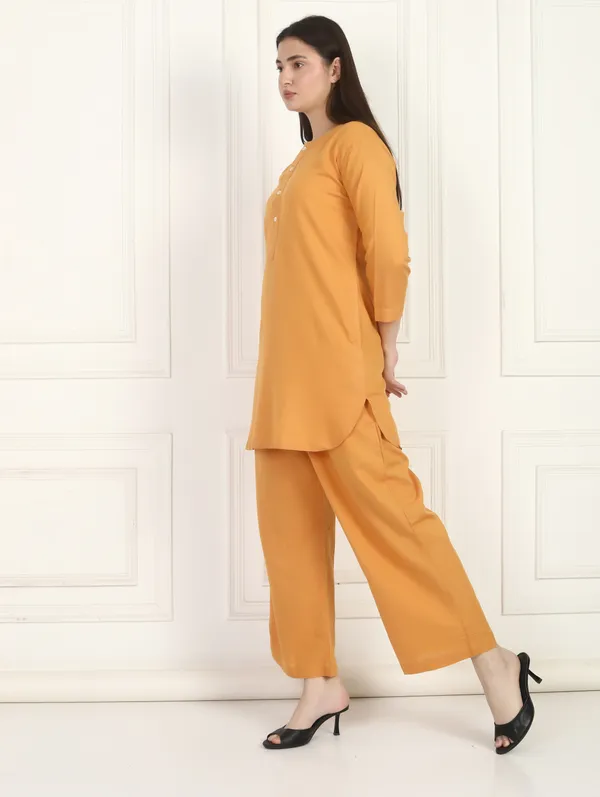 Women_MustardYlw_Co-ord_set