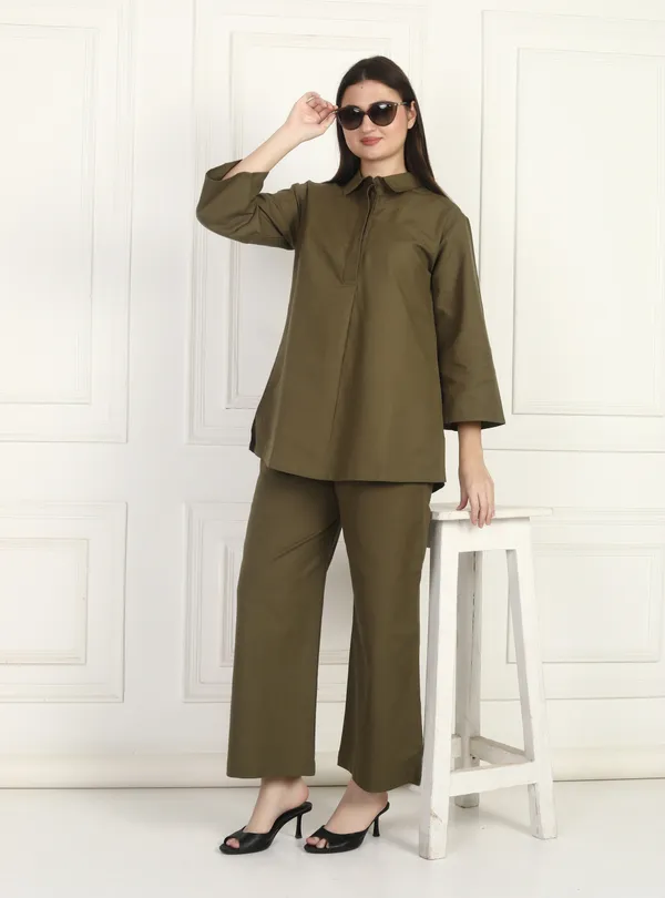Women_Olive_Co-Ord_SET