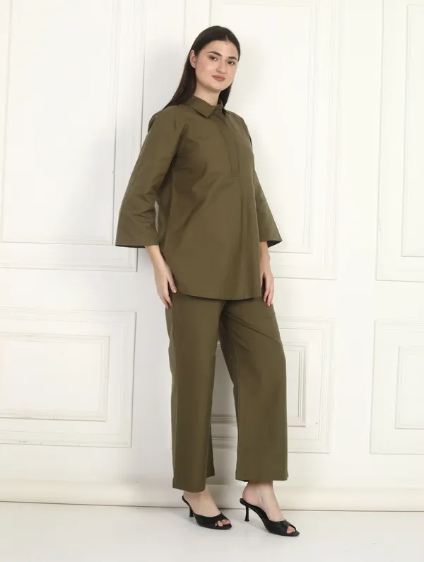 Women_Olive_Co-Ord_SET