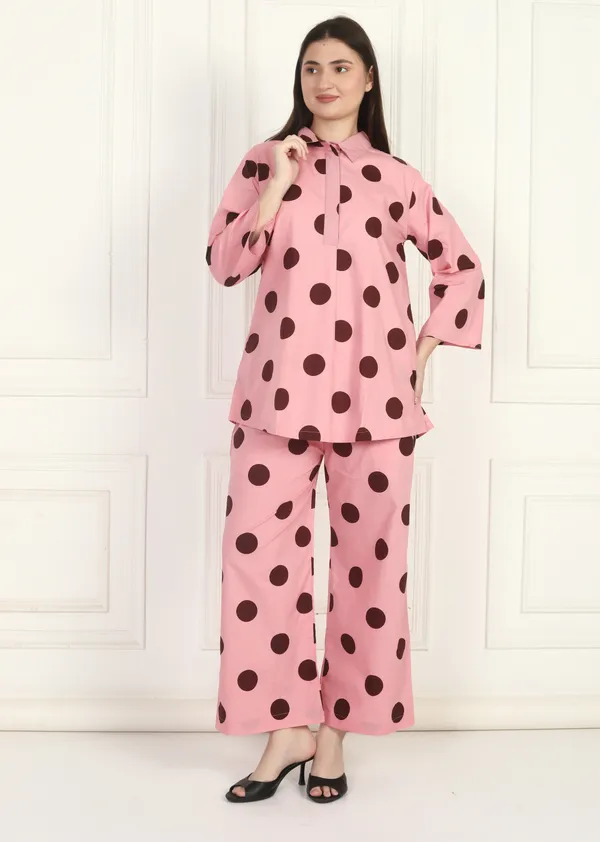 Women_Polka_Pink_Co-Ord_Set