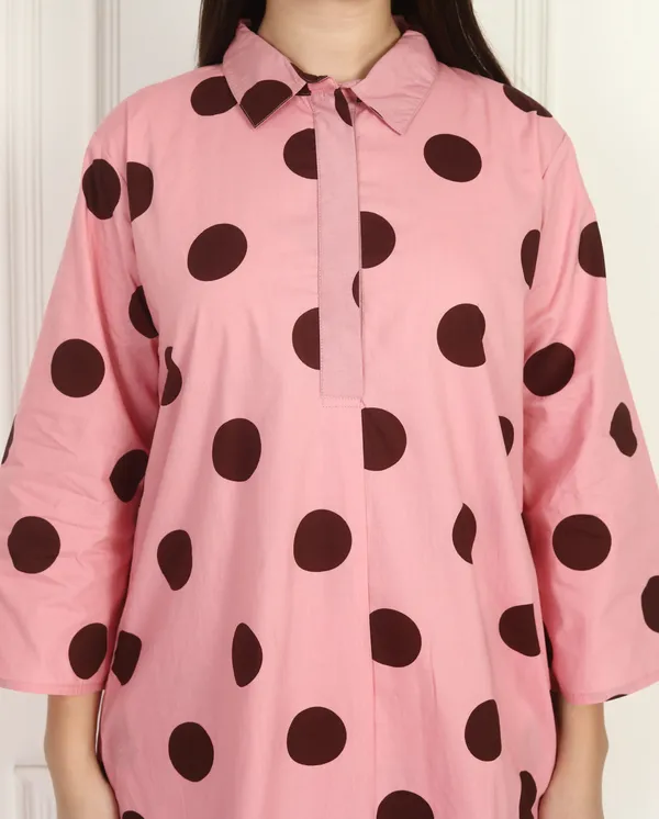 Women_Polka_Pink_Co-Ord_Set