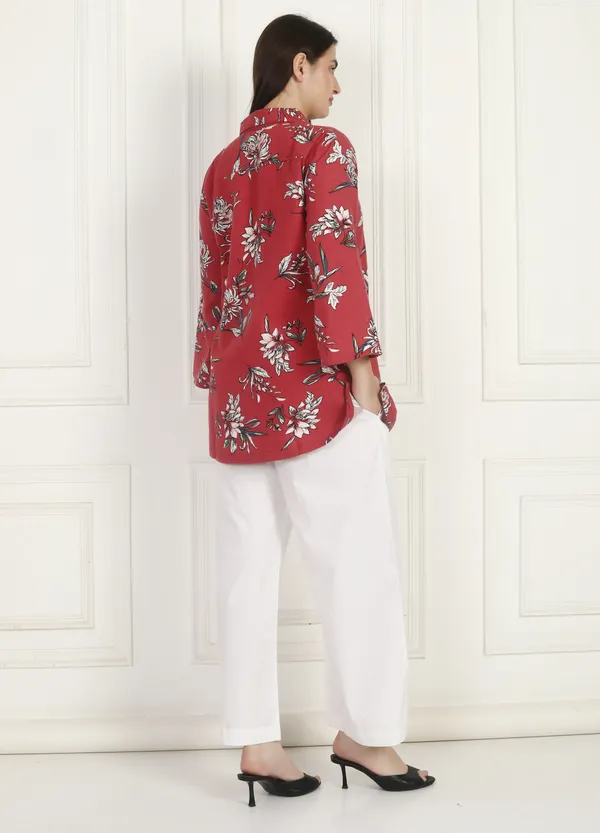 Women_Red_White_Co-Ord_Set