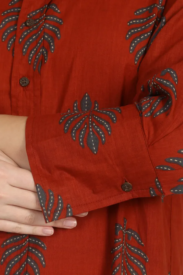 Women_Rust_Red_Printed_Co-Ord_Set