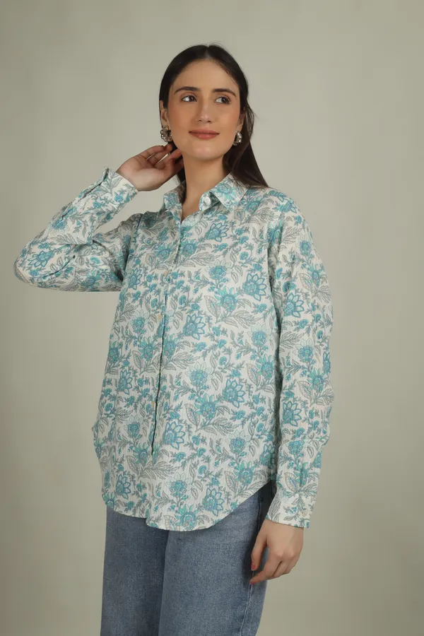 Blue_Cotton_Regular_Fit_Floral_Print_Shirt_For_Women
