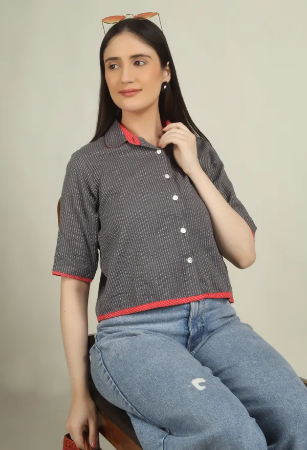 Grey_Cotton_Oversized_Short_Sleeve_Top_For_Women