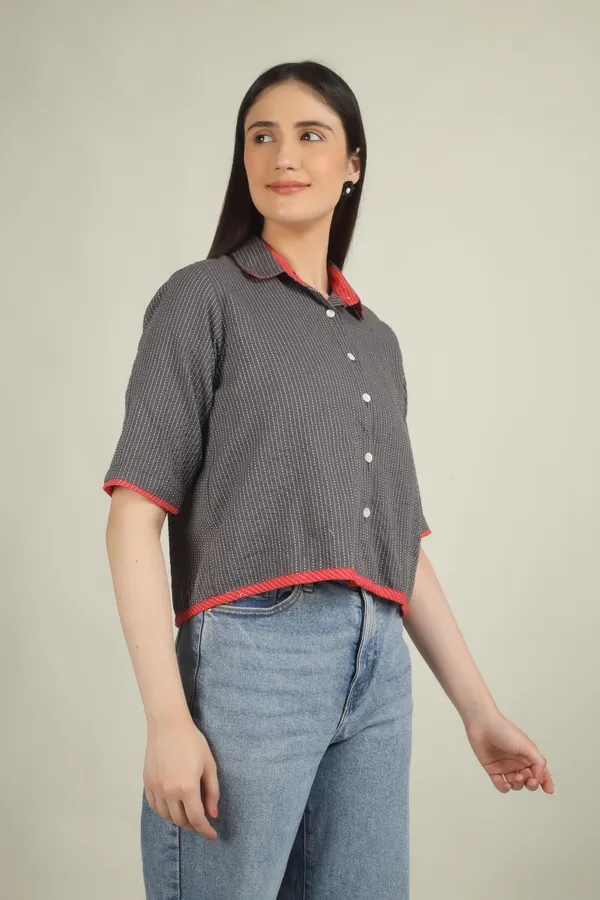 Grey_Cotton_Oversized_Short_Sleeve_Top_For_Women
