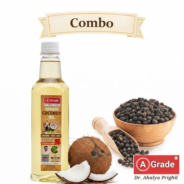 Agrade_Virgin_Cold_Pressed_Coconut_Oil_Pure_Unrefined_Edible_For_Cooking_Skin_Baby_Care_Oil_Pulling_Coconut_Oil_For_Hair_Agrade_Healthy_Family_And_Black_Pepper_Premium_Kali_Mirch