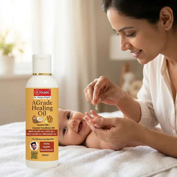 AGrade_Healing_Oil_Baby_Massage_Oil_with_Coconut_Oil_And_Coconut_Tree_Flower_Oil
