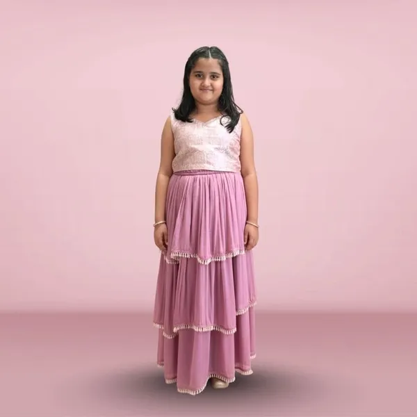 Iris_Lehenga,_Choli_And_Dupatta_For_Kids