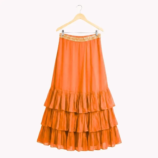 Lehenga,_Choli_And_Long_Shrug_For_Kids