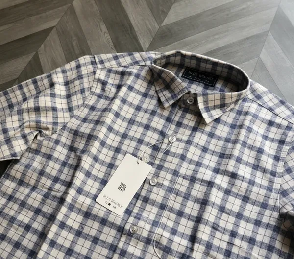Grey_White_Cotton_Blend_Regular_Fit_Checkered_Casual_Shirt_For_Men