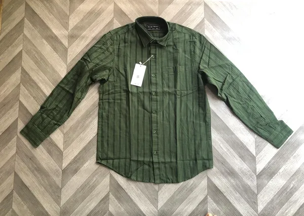 Green_Cotton_Blend_Regular_Fit_Checkered_Shirt_For_Men