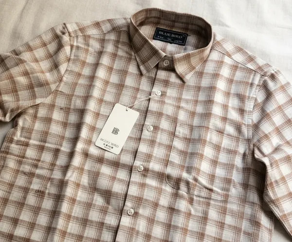 Beige_Brown_Cotton_Blend_Regular_Fit_Checkered_Casual_Shirt_For_Men