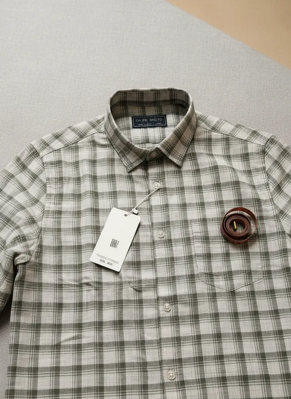 Green_White_Cotton_Blend_Regular_Fit_Checkered_Casual_Shirt_For_Men