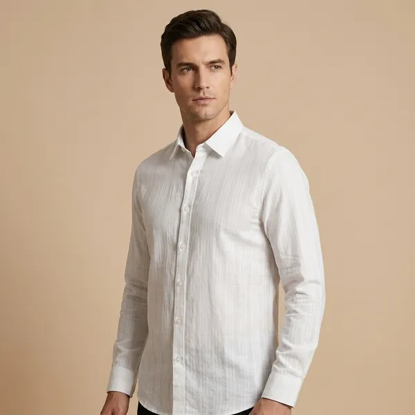White_Cotton_Blend_Regular_Fit_Full_Sleeve_Formal_Shirt_For_Men