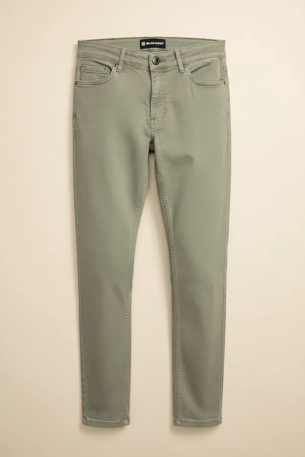 Olive_Green_Denim_Slim_Fit_Jeans_For_Men