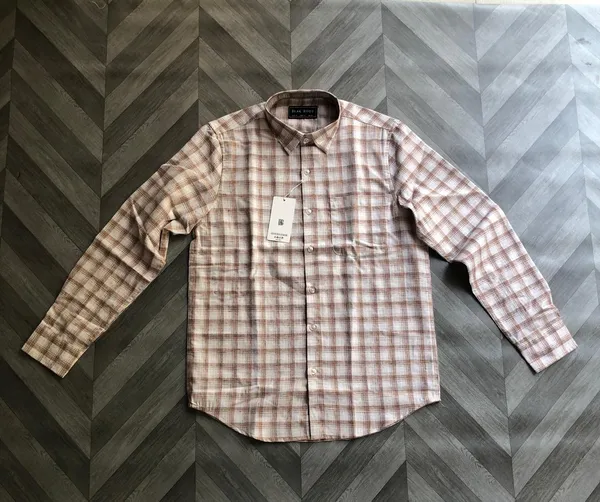 Beige_Brown_Cotton_Blend_Regular_Fit_Checkered_Casual_Shirt_For_Men