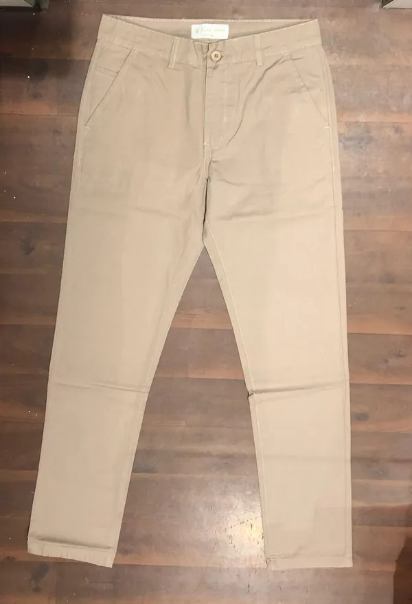 Beige_Cotton_Blend_Slim_Fit_Jeans_For_Men