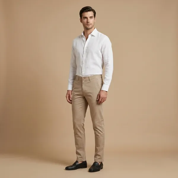 Beige_Cotton_Blend_Slim_Fit_Jeans_For_Men