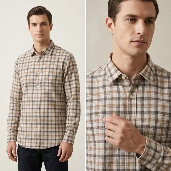 Beige_Grey_Cotton_Blend_Regular_Fit_Checkered_Casual_Shirt_For_Men