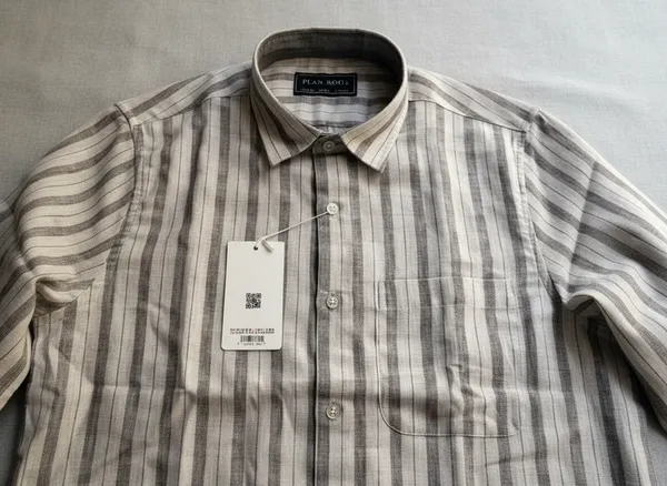 Grey_White_Cotton_Blend_Regular_Fit_Striped_Casual_Shirt_For_Men